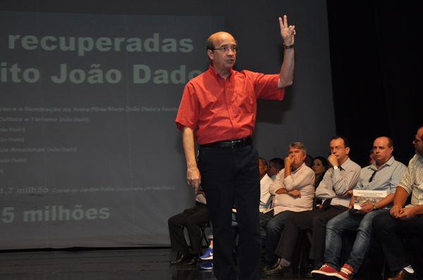 Dado recepcionou diversos representantes da sociedade e demonstrou, entre as inúmeras ações, as mais de 60 obras entregues no período e outras 19 que estão em andamento (Foto: Divulgação/Prefeitura de Votuporanga)