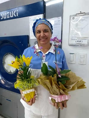 Neide lembra dos detalhes, de quando o serviço era ainda pequeno (Foto: Santa Casa)
