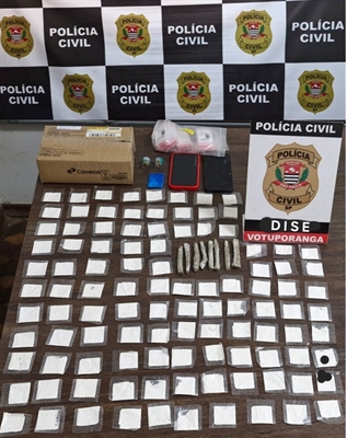 Encomenda pelos Correios revela rede de tráfico na região; homem foi preso em flagrante em Riolândia pela Dise (Foto: Divulgação)