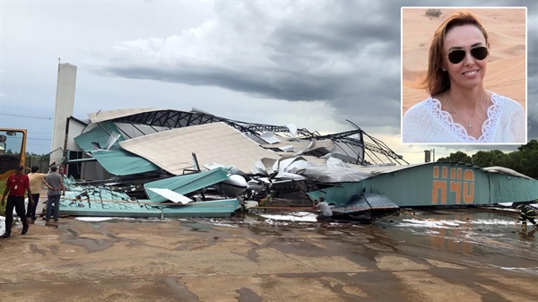 Fabiane morreu após hangar desabar em Araçatuba — Foto: Arquivo pessoal