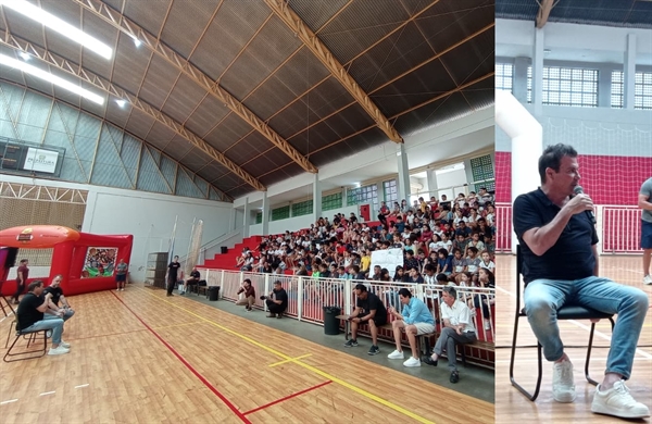 Crianças e adultos acompanharam o evento realizado na manhã de ontem no Ginásio Mário Covas (Foto: A Cidade)