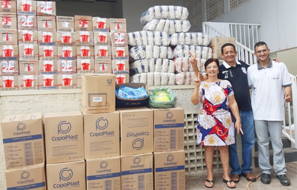 Foram entregues para a Santa Casa 860,5 quilos de alimentos (Foto: Santa Casa de Votuporanga)