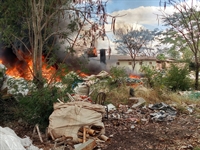 Incêndio de grandes proporções atinge empresa de recicláveis em Votuporanga
