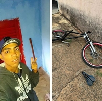 Natan Moraes dos Santos Cunha descia com a sua bicicleta pela rua Francisco Costa quando tudo aconteceu (Foto: Divulgação)