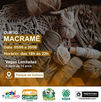 Prefeitura de Votuporanga divulga curso de Macramê