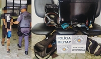 Ladrão pula o muro de casa e dá de cara com a PM em Votuporanga