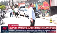 Em meio ao tiroteio durante a passagem de Tarcísio de Freitas por Paraisópolis, um rosto conhecido foi visto pelos votuporanguenses Danilo Campetti  (Foto: Reprodução)