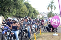 Carreata de São Cristóvão reúne centenas de veículos e tem show de cobertura da Cidade FM