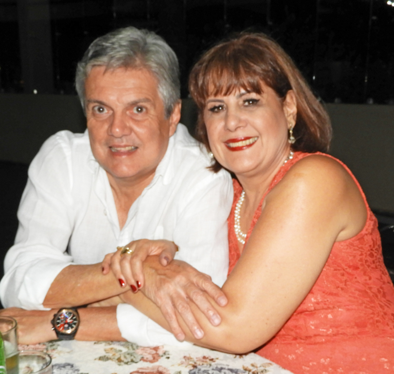 Miguel Maturana Filho e Mary Salles em noite de evento