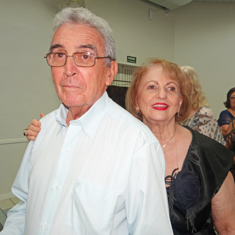 O casal José Lorente e Bader em recento evento social votuporanguense