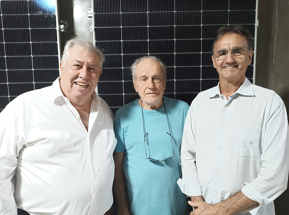 Ivan Milani, Helvécio Villas Boas e vereador Jura