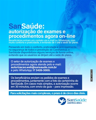 Plano de saúde também alerta para que colaboradores e clientes evitem trazer acompanhantes na sede do plano (Imagem: Divulgação)