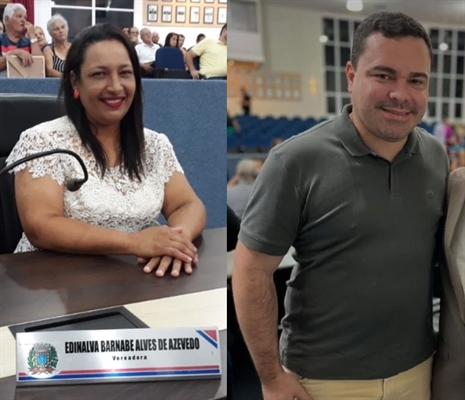  Os ex-vereadores  Missionária Edinalva (PSD) e Matheus Rodero completaram a lista ontem dos nomeados para cargos em comissão (Foto: Redes sociais)