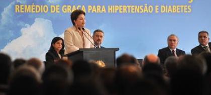 Dilma anuncia remédios para diabetes de graça