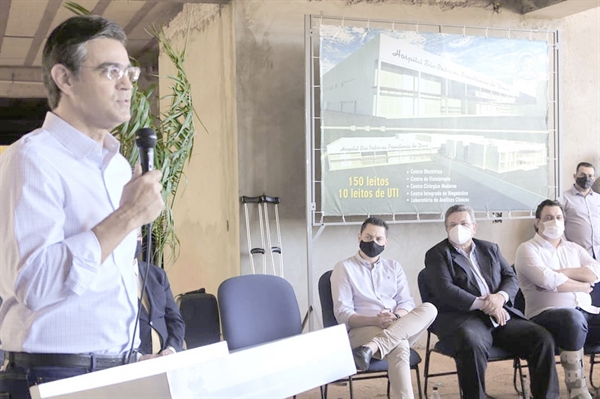 O vice-governador, Rodrigo Garcia, esteve neste domingo em Mirassol para liberação R$16,9 milhões para dar continuidade à obra do Hospital São Pedro (Foto: Assessoria de imprensa)