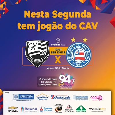 Confira a escalação do Cavinho para o jogo contra o Bahia