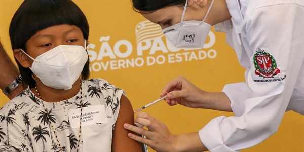 A Anvisa autorizou em 16 de dezembro a vacina anticovid pediátrica da Pfizer, para crianças de 5 a 11 anos (Foto: Divulgação/Governo de SP)