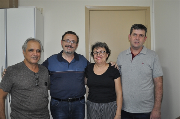 Murilo Rodella, Renato Simões, Rosa Maria Chiquetto e José Roberto Garcia, o Beto (Foto: Daniel Castro/A Cidade)