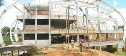 Obra do Centro de Informações Turísticas em fase final