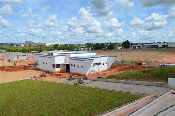 O Conjunto Aquático Infantil é um dos espaços que compõe o Complexo Poliesportivo (Foto: Divulgação/Unifev)