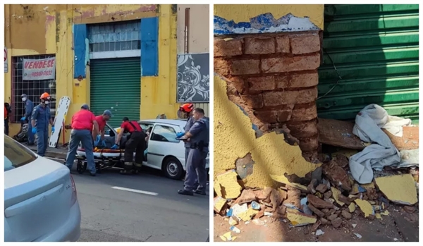 A mulher que dirigia o veículo sofreu um mal súbito, perdeu o controle da direção e atropelou os homens (Foto: Arquivo pessoal)