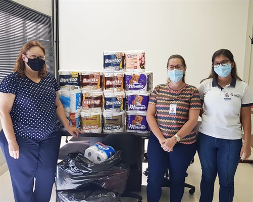 Por meio do projeto ‘Santa Casa Solidária’, estudantes de toda rede municipal contribuíram para o hospital votuporanguense (Foto: Divulgação)