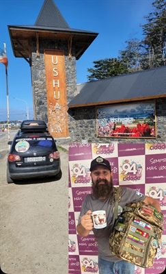Bruno Davanzzo de 34 anos, segue inspirado em realizar ainda mais viagens com a sua família e pretende levar o nome de Votuporanga em toda América do Sul (Foto: A Cidade - Arquivo pessoal)