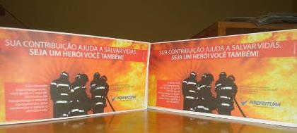 Bombeiros iniciam arrecadação espontânea