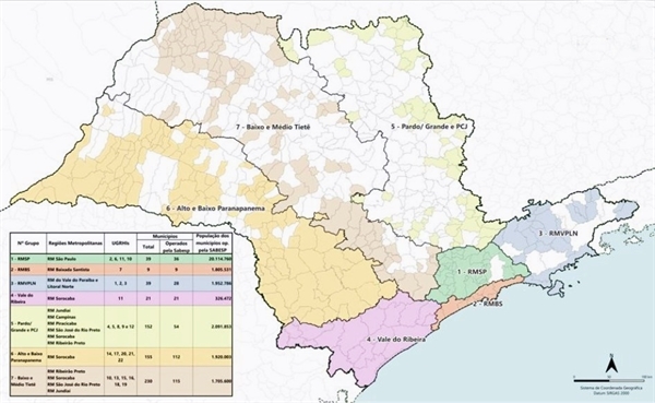  Os investimentos até 2029, no valor de R$ 4,1 bilhões, visam garantir água potável para 99% da população e coleta e tratamento de esgoto para 90% (Foto: Divulgação/Sabesp)