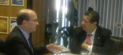 Dado se reune com o ministro do Trabalho