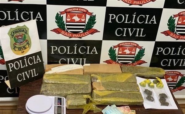 Justiça condenou o traficante ‘atacadista’ preso em flagrante com mais de sete quilos de maconha (Foto: Divulgação/Dise)