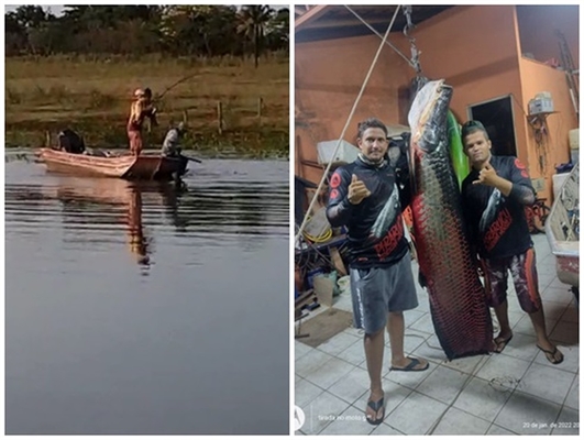 Com apenas 18 anos, Tiago diz que usou uma isca artificial para fisgar o peixe (Fotos: Arquivo Pessoal)