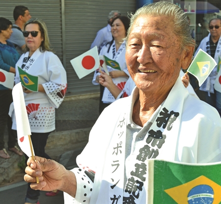  Sr. Hidehito, em comemoração dos 80 anos de Votuporanga (Foto: Reprodução)