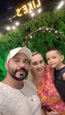 O fruto do amor de Alício e Samanta é o pequeno Cauã, que não nasceu em 29 de fevereiro  (Foto: Arquivo Pessoal)