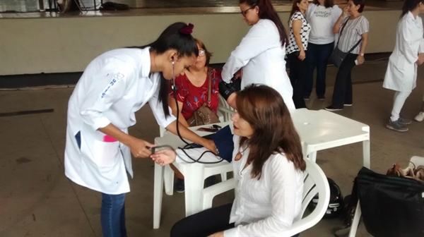 Diferentes cursos da UNIFEV participaram de ações gratuitas destinadas à comunidade,em prol do Dia Mundial da Saúde (Foto:Comunicação Unifev)