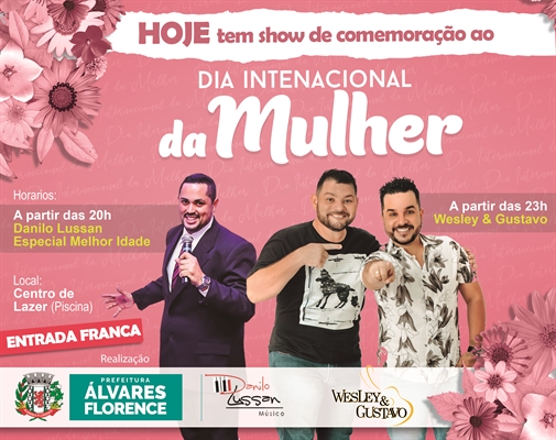 O evento, que será realizado no Centro de Lazer do município, faz parte da ação especial em celebração do mês das mulheres e terá entrada franca (Foto: Divulgação)