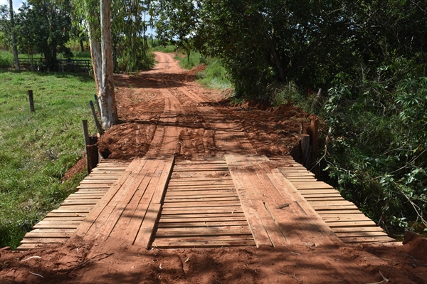 A iniciativa, realizada em parceria com os funcionários do Setor de Pontes e Mata-Burros (Foto: Divulgação)