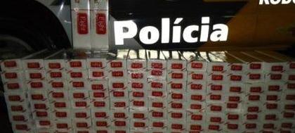 Rodoviária apreende cigarros e réplica de pistola