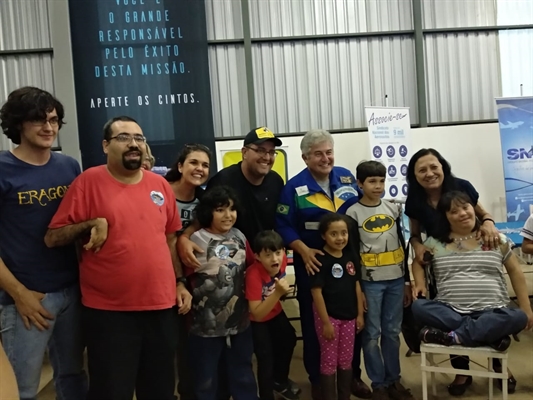 O evento foi promovido pela Fundação Astronauta Marcos Pontes, no Aeroclube de Bauru (Foto: Divulgação)