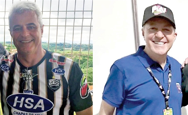 Os empresários Helton Borges (HSA) e Roberto Beleza (grupo Converd) tem todos os méritos por manter ativo e surpreendente o futebol profissional em Votuporanga. Eles são os principais diretores do C.A. Votuporanguense. (Foto: Arquivo pessoal)