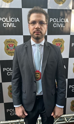 O votuporanguense Rodolfo Freschi Bertolo é delegado de polícia na cidade de Buritama  (Foto: Unifev)