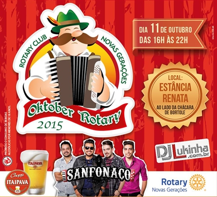 Oktober Rotary será no domingo com parte da renda para a Santa Casa de Votuporanga