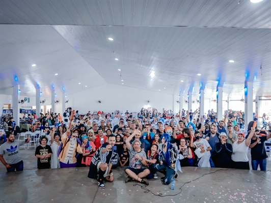 O Votu Otaku Fest, mais uma vez, bateu recorde de público e ainda ajudou o Recanto Tia Marlene com centenas de alimentos Foto: Divulgação