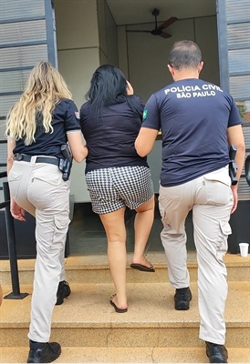 Polícia Civil de Votuporanga prende mulher que aplicou mais de R$ 6,5 milhões em golpes (Foto: Divulgação)