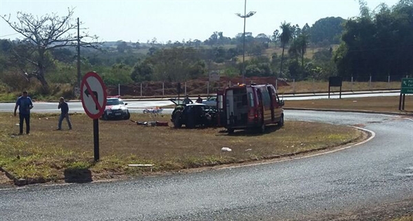 O fato aconteceu por volta das 10h desta quarta-feira (9), na rodovia Péricles Belini Foto: Divulgação/Polícia Militar 