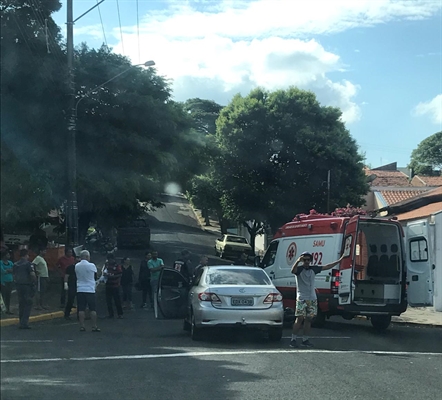 O Samu foi acionado para atender a ocorrência (Foto: Reprodução)