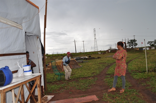 Acampados completam dois meses  em área de propriedade do município