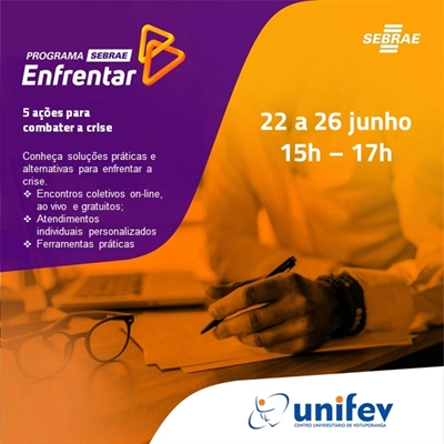 As inscrições são gratuitas e devem ser feitas no link: https://bit.ly/2XrqI9C (Foto: Divulgação/Unifev)