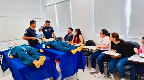 Enfermeiros e médicos participaram de uma qualificação, que teve apoio educacional do Senac no começo do mês (Foto: Santa Casa)