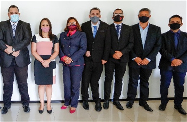 Chandelly Protetor, Jezebel Silva, Nilton Santiago e Professor Djalma. Juntos a comitiva que esteve essa semana em Brasília conquistou R$ 250 mil em emendas (Foto: Divulgação)